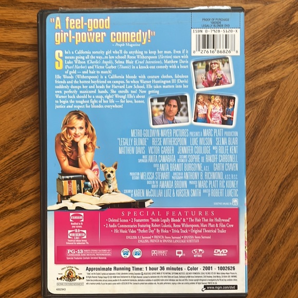Special Edition Legally Blonde DVD - Picture 5 of 8